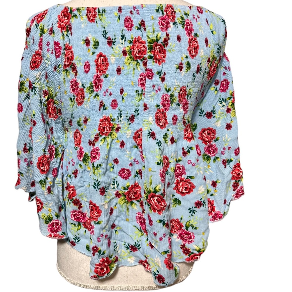 Floral romantic peasant top - Picture 4 of 4